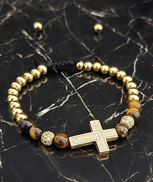 Mens Cross Bracelet