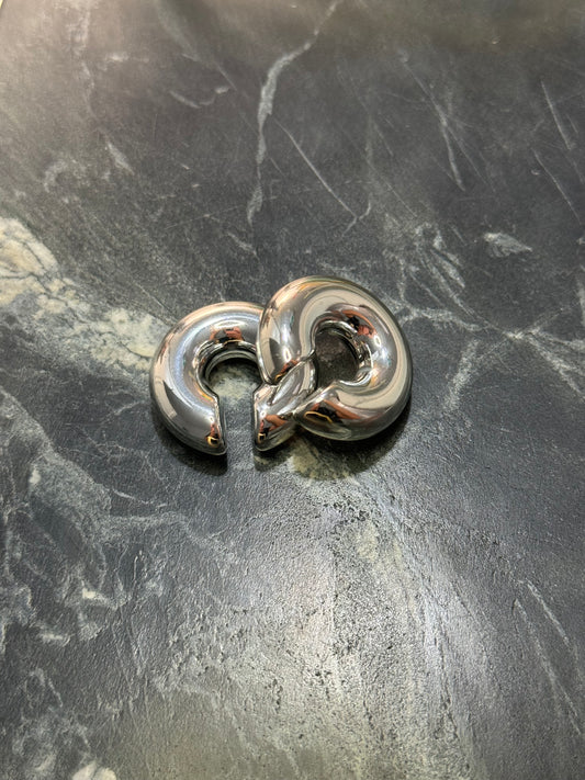 Silver chunky Ear Cuff