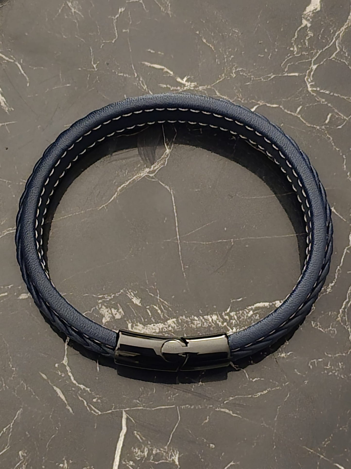 Dark Blue Mens Bracelet