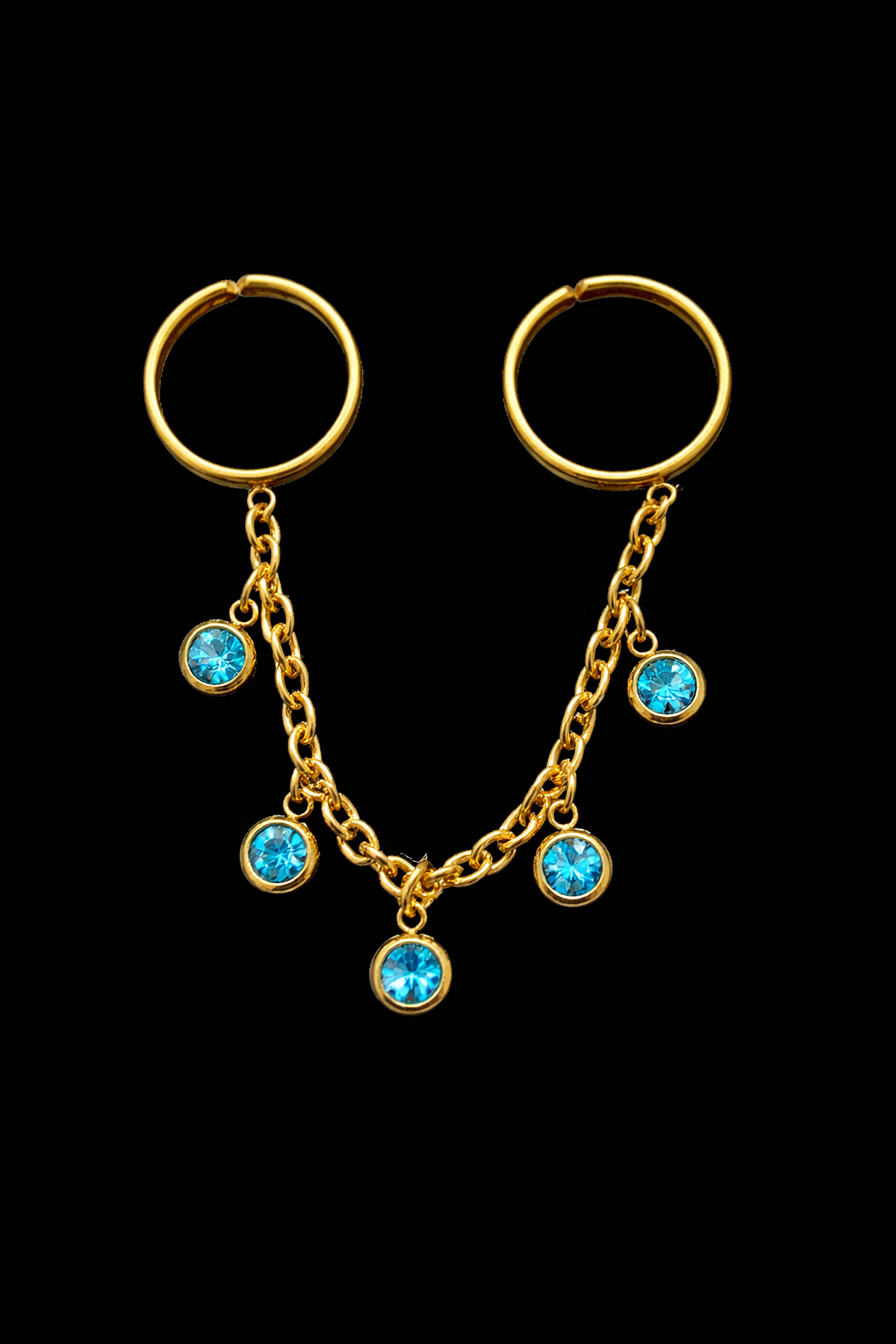 Indigo double ring