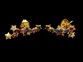Colorful Star Studs