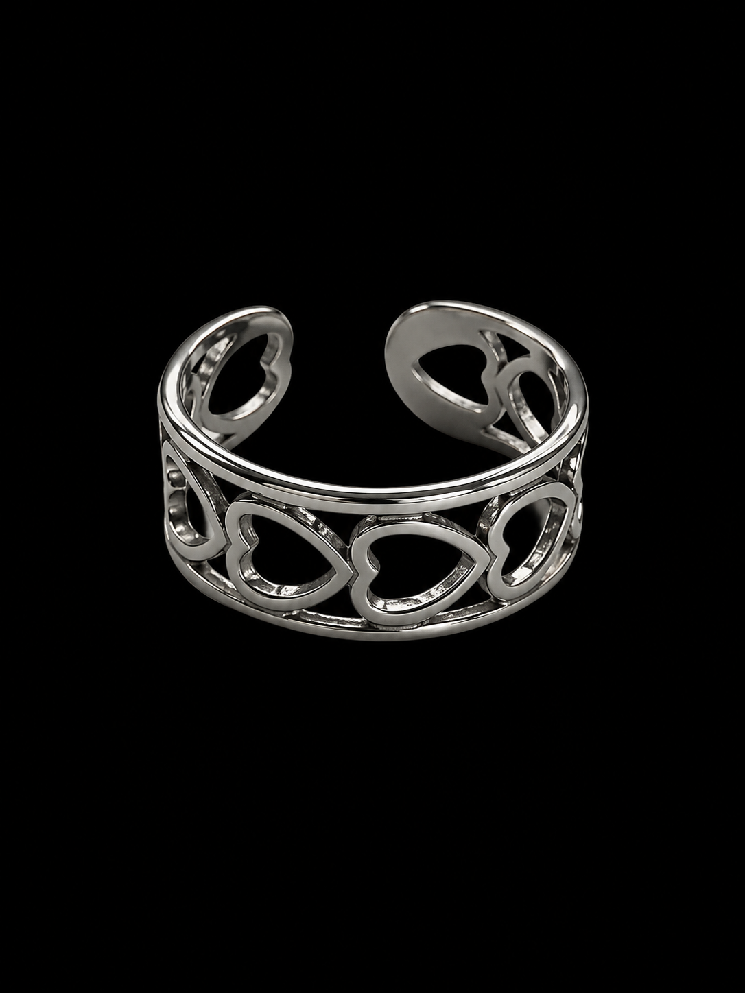 Silver Heart Ring
